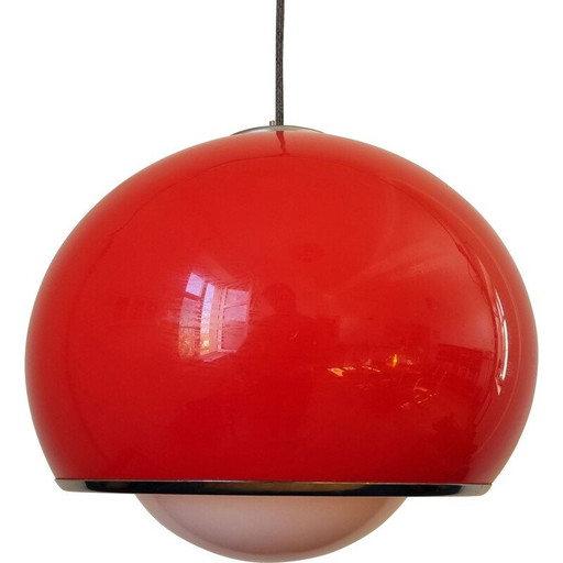 Lampe suspendue du milieu du siècle Meblo par Harvey Guzzini, Italie, années 1970