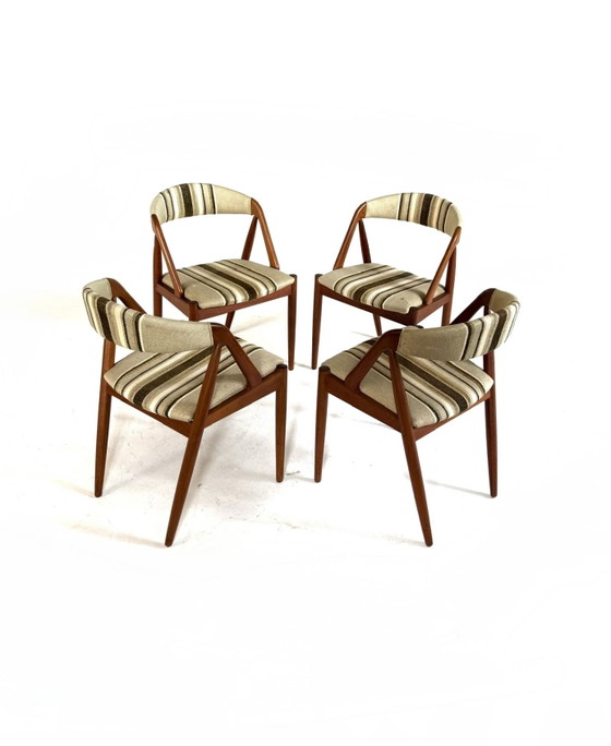 Image 1 of Set di 4 sedie da pranzo vintage, Kai Kristiansen '60