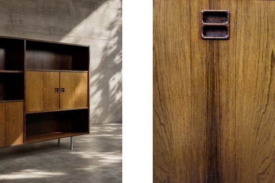 Image 1 of Buffet scandinave moderne du milieu du siècle en palissandre avec bar par Æ. Jensen et T. Mølholm pour Herning, années 1960
