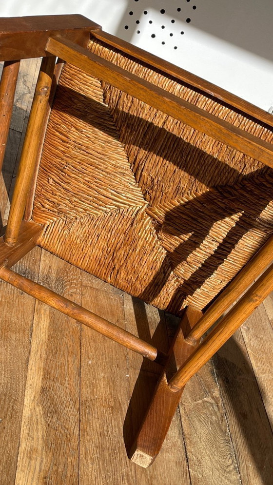 Image 1 of Tabouret paille esprit campagne