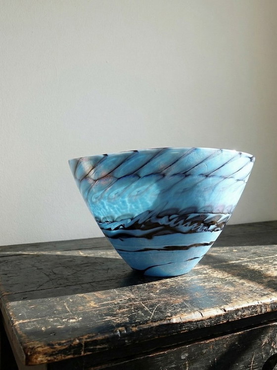 Image 1 of Handgemaakte Murano glazen centerpiece, schaal of grote schotel "Yourmurano"