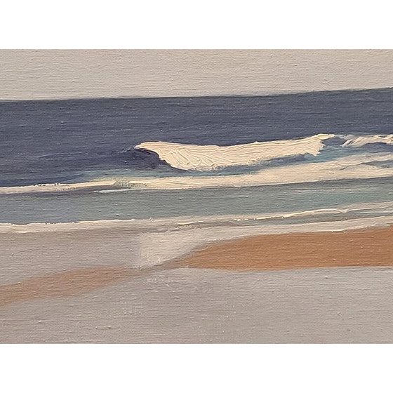 Image 1 of Vintage painting "Spanish seascape", 1970s