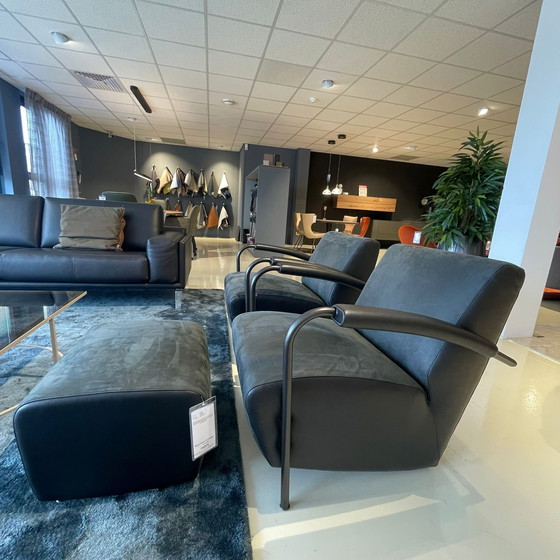 Image 1 of Leolux Scylla Sessel mit Hocker (2er-Set)