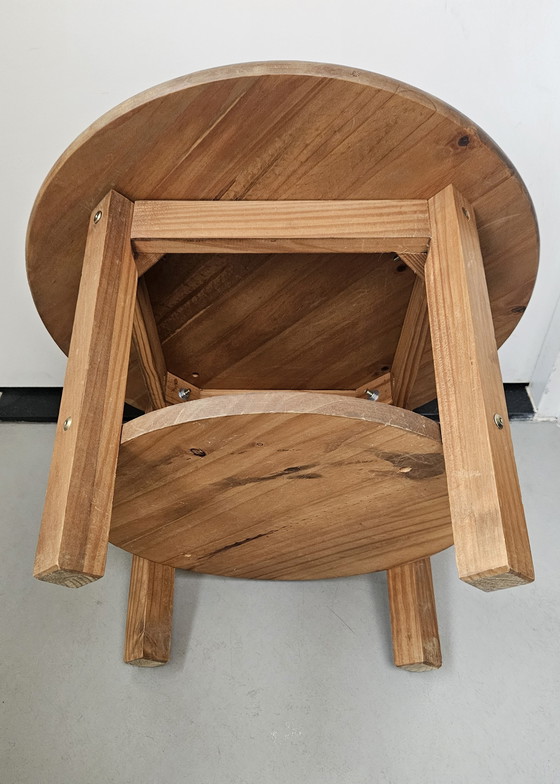 Image 1 of Vintage Scandinavian solid pine side table