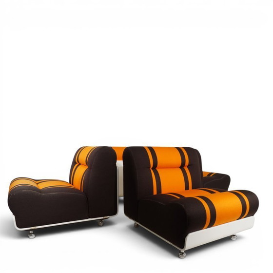 Image 1 of Cor Concha 4-delige modulaire bank in Space Age-stijl van Jo Otterpohl, 1970