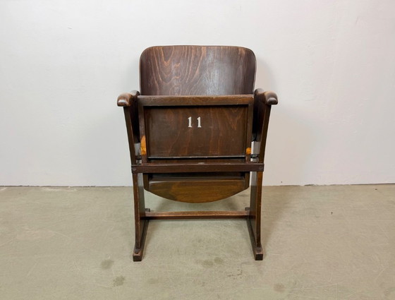Vintage Cinema or Theatre Seat from Thonet, 1950s – Folding chairs, Wood (photo 2 of 21)