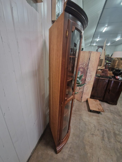 Classic corner display cabinet, china cabinet dim. 58x58cm and 199cm high.