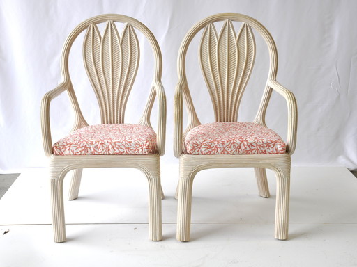 2 Vivai del Sud eetkamerstoelen met armleuningen