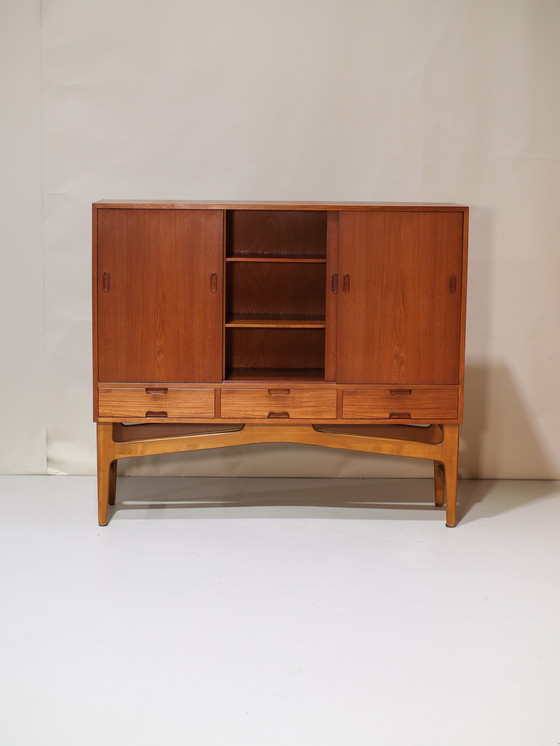 Image 1 of Highboard dresser Danish vintage teak wood