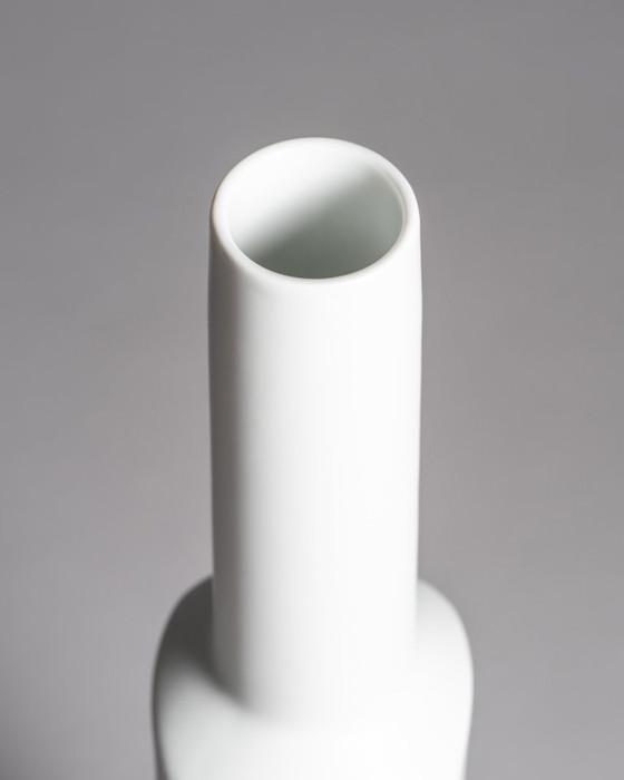 Image 1 of Rare XL Porcelain Vase Duo Hans Theo Baumann Rosenthal Germany 60s Vintage Chic