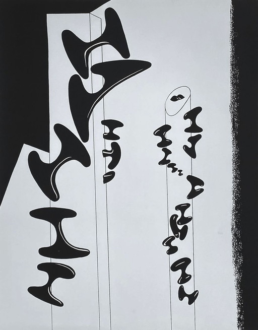 Serigrafia Agustin CARDENAS Pour le Chili 1974