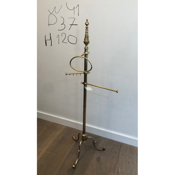 Image 1 of Vintage brass towel rack, France 1940