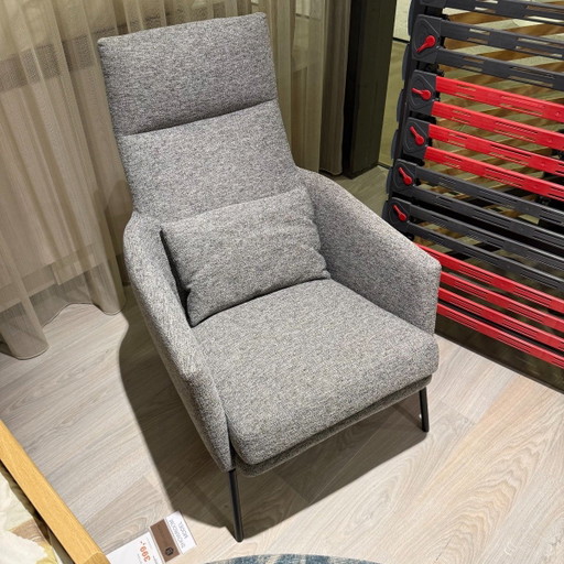 Signo - Tela gris – INHOUSE, fauteuils, Plastic, Textile
