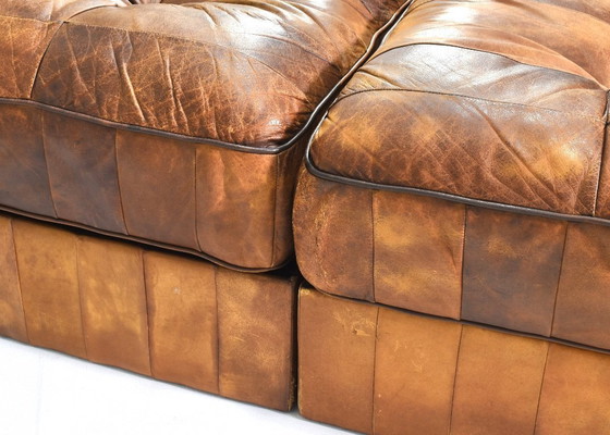 Image 1 of De Sede DS-88 Sectional Daybed / Sofa in Cognac Tan leather – Switzerland, circa 1970