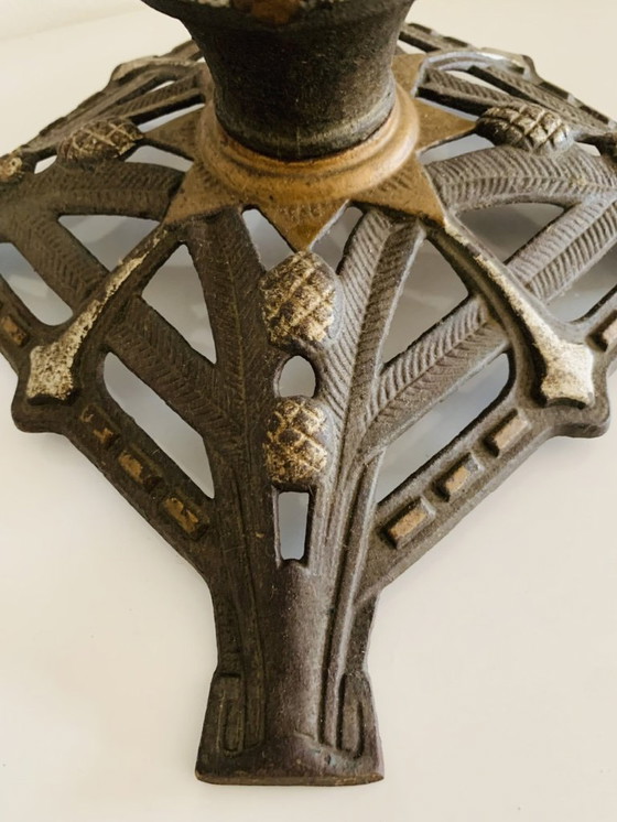 Image 1 of Vintage Art Deco kerstboomstandaard van gietijzer uit Duitsland, circa jaren 20/30.
