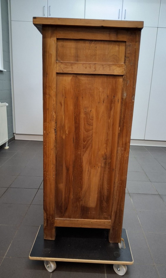 Splendida credenza in teak massiccio, lunghezza 256 cm, Credenze, Metallo, Legno, Nero (foto 14 di 15)