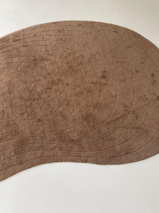 Image 1 of Tapis en laine à effet nougat, 235 x 350 cm