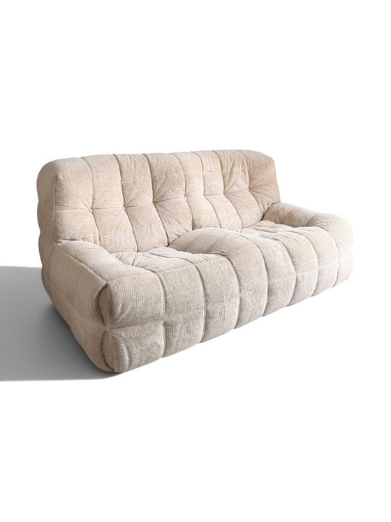 Divano Kashima 2 posti Michel Ducaroy, Ligne Roset, velluto ecrù – Divani 2 posti (photo 2 of 13)