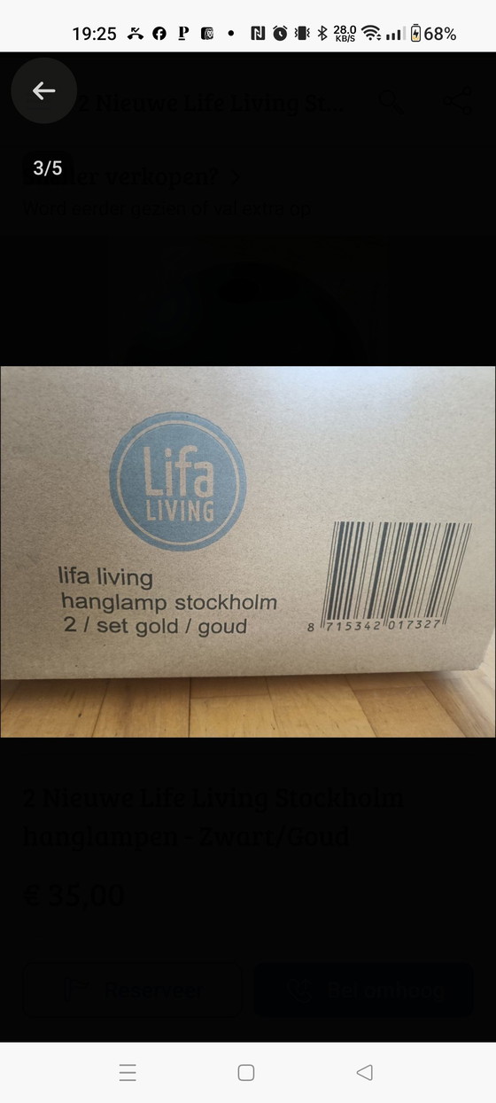 Life Living Hanging Lamp Stockholm – Lifa Living, Pendant lamps, Metal (photo 3 of 5)