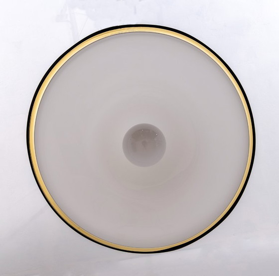 Image 1 of Lustre italien moderne du Mid Century Hat en verre de Murano, 1970