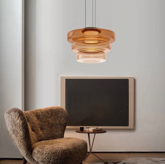 Image 1 of Lámpara colgante estilo Bauhaus, 3 capas