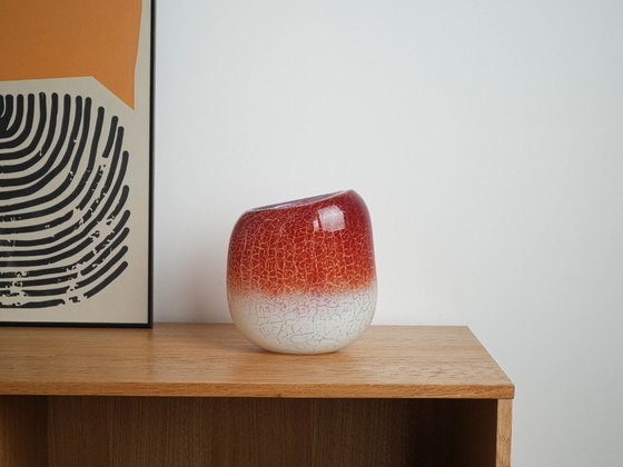 Image 1 of Glass vase, Danish design, 1970s, manufactured by Holmegaard