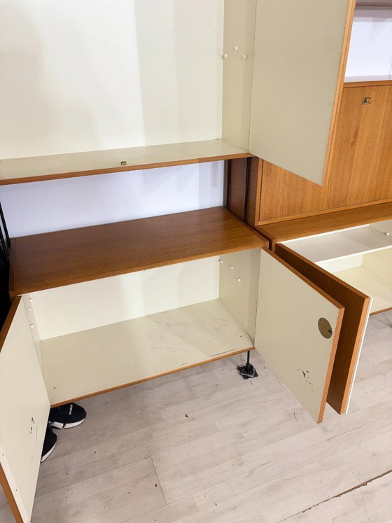 Image 1 of Omnia-plankensysteem, wandmeubel voor de woonkamer, wandplank van Ernst Dieter Hilker (1960)