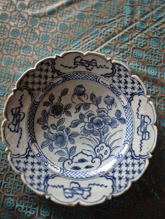 Image 1 of Antique Delft chinoise plate 22cm 17th century