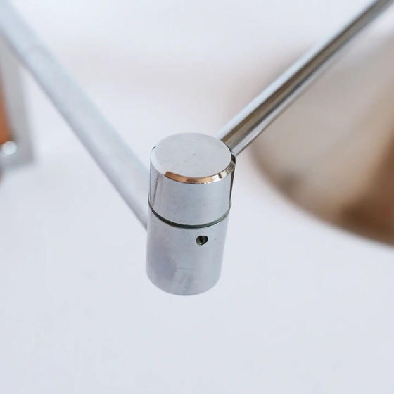 Image 1 of Lampada da parete vintage modello tromba cromata