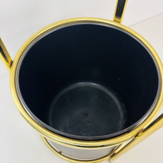 Image 1 of Porte-parapluie Ypma « Charme » en plastique doré et noir