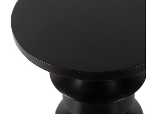 Black Mango Wood Side Table / Stool