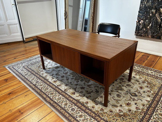 Teak desk - Model 77 Omann Jun, Denmark, 1960s – Wood (photo 3 of 7)