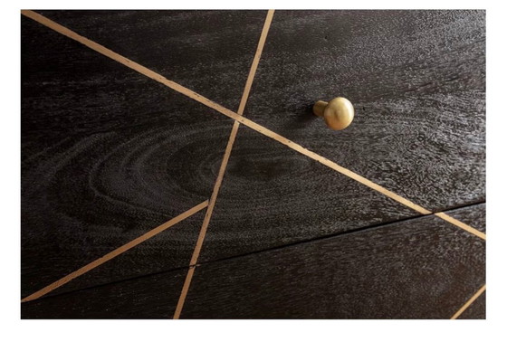 Image 1 of Buffet en bois massif « Gold Vein » de KARE Design - Modèle rare/hors production