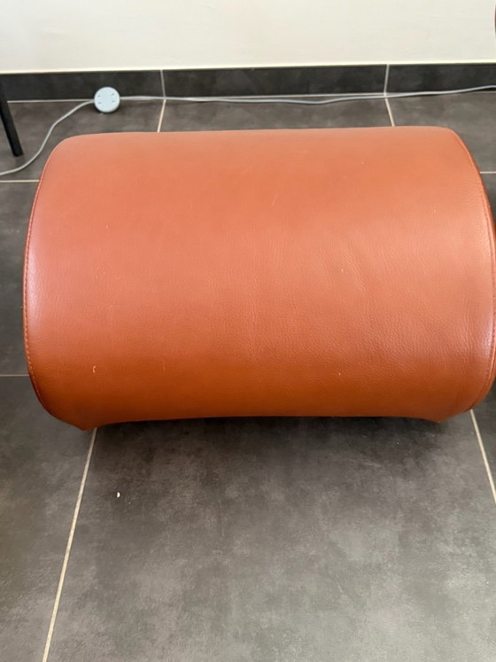 Schommelstoel Met Poef Big Oma Durlet – Schommelstoelen, Leather, Metal (photo 10 of 12)