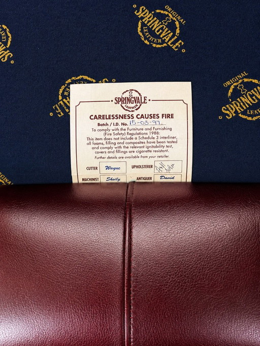 Canapé Chesterfield 2 places – 2 zitsbanken, Leather, Wood (photo 2 of 5)