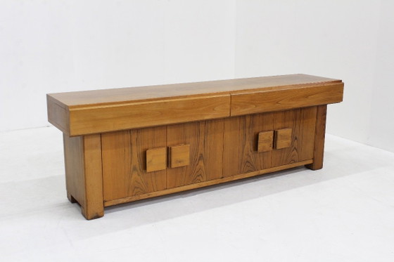 Credenza italiana vintage anni '60, Credenze, Legno, Marrone, Mid Century Modern (foto 10 di 11)