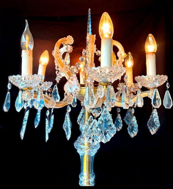 Lampadario antico Palwa – Lampade da terra, Glass (photo 4 of 8)