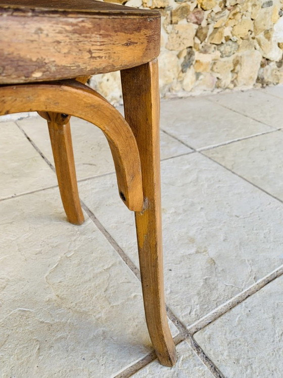 Sgabello vintage in legno curvato di Baumann, circa anni '50 – Sgabelli (photo 14 of 21)