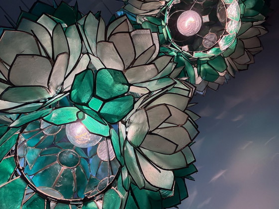 Image 1 of 1x ceiling lamp Lotus 1960 Rausch Leuchten lamp