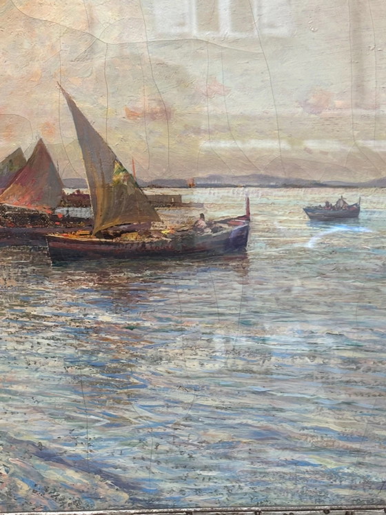 Seascape Oil Painting on Board by Fausto Pratella, 1950s – Paintings & Drawings (photo 11 of 15)