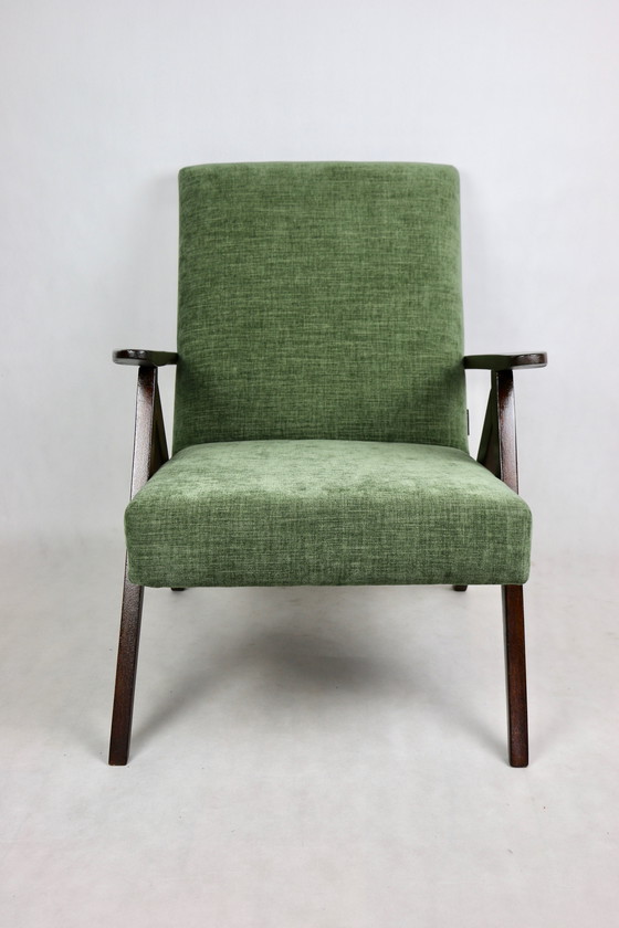 Image 1 of Fauteuil Vintage Vert Olive Modèle B-310, 1970S - Lot de 2 Fauteuils