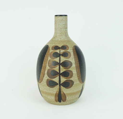 Vintage Sgrafo Ceramic Vase Sgrafo Modern Peter Mueller 1970s Model 1976