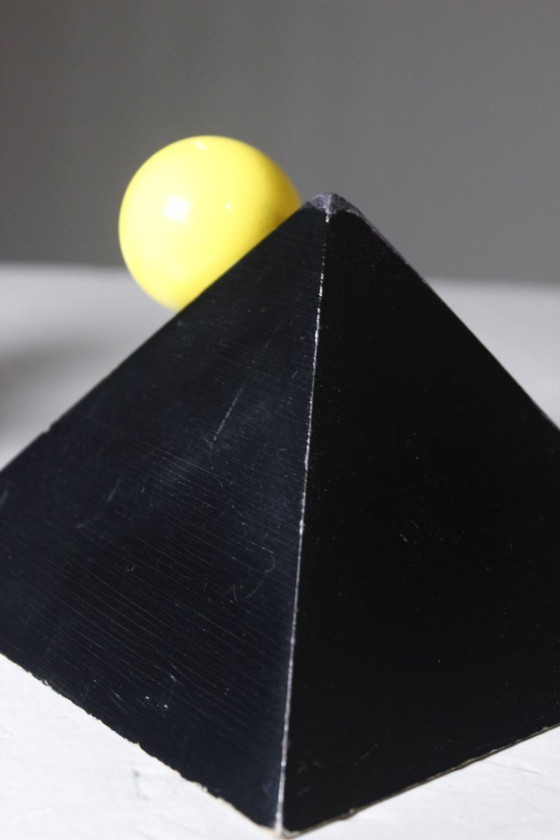 Image 1 of Postmoderne Bauhaus-Skulpturen von Robert Jean Chapuis SPLASH 1980er Jahre