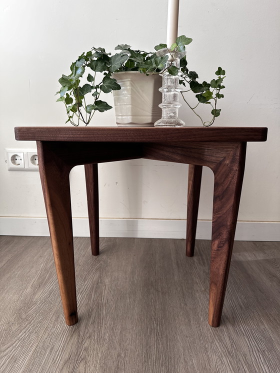 Image 1 of Scandinavian Design Walnut Side Table
