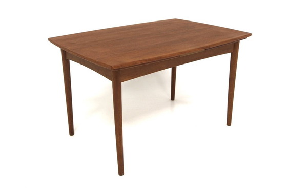 Image 1 of Esstisch aus Teakholz in Brieftaschenform, Dänemark, 1960