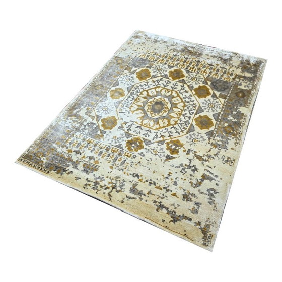 Mamluk Style Tapestry Rug | Recreation Design | Hand-Knotted Wool & Bamboo Silk | 68 × 91 in, Rugs & carpets (photo 4 of 7)