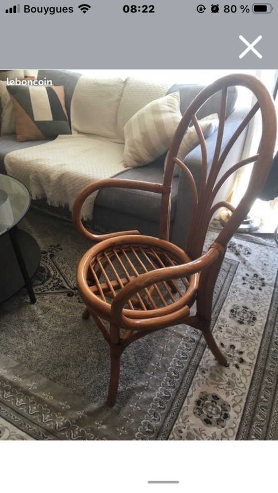 Image 1 of Sedia/poltrona in vimini e rattan