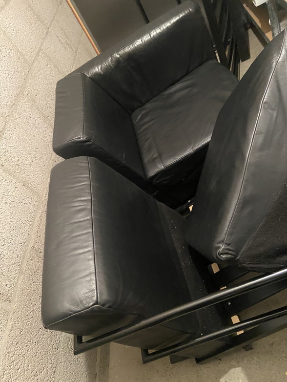 Image 1 of Harvink leren bankstel – 3-zits + 2-zits