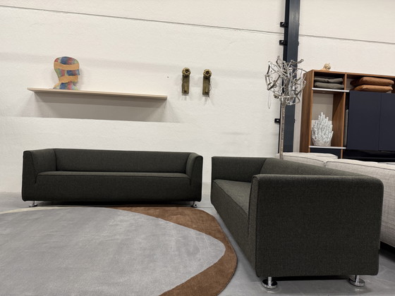 Image 1 of Gelderland 4800 Bank 3 Seater Andes fabric green black