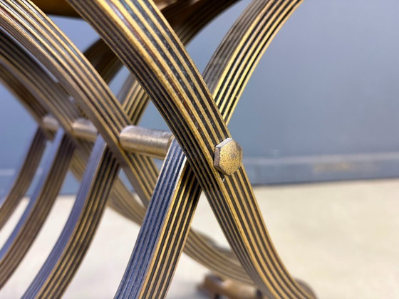 Silla Dante de estilo renacentista, década de 1960. – Sillas y sillones, Metal, Textile (photo 9 of 13)
